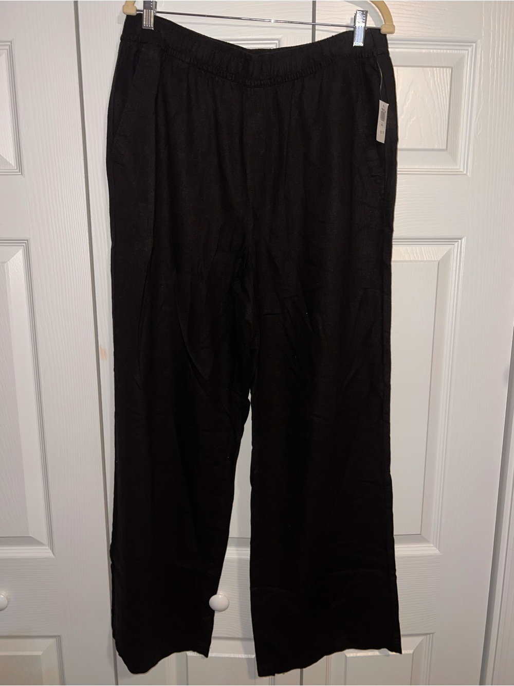 Old Navy Black Waist Wide-Leg Pants